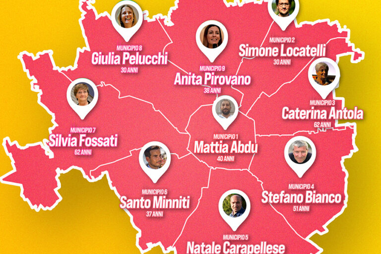 Cartina Municipi Milano
