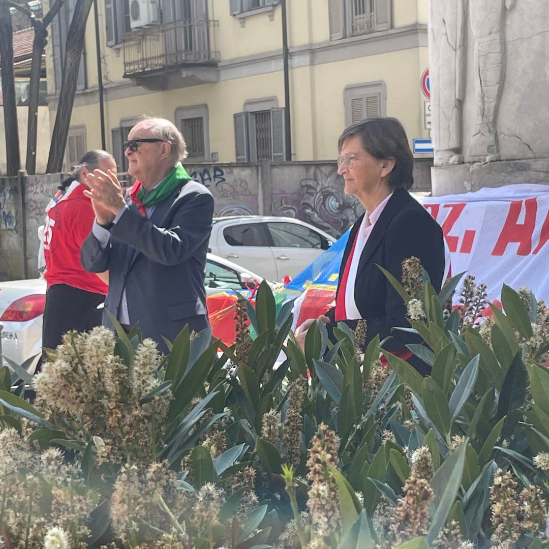 25 Aprile 2023, Corteo e deposizione corone di fiori in piazza Stovani