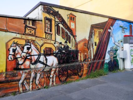 Sagra di Baggio, foto Murale parte di destra