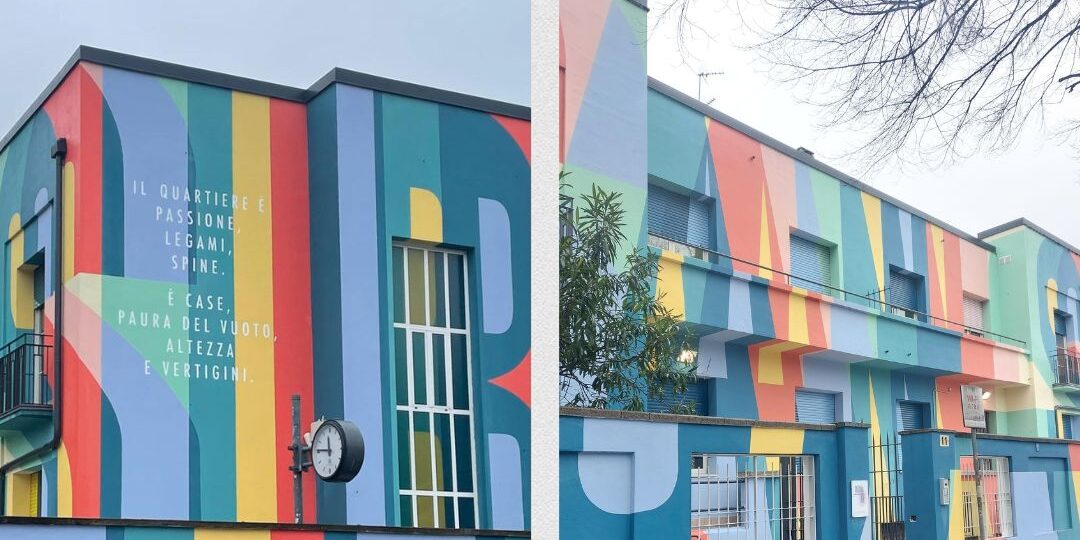 Nuovo murale a San Siro sulla palazzina comunale di piazza Segesta 11