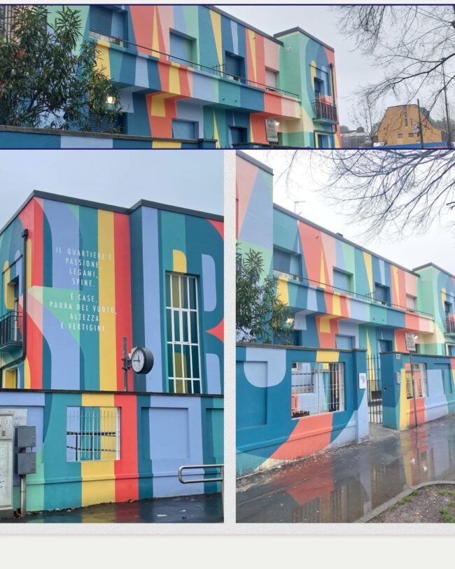 Nuovo murale a San Siro sulla palazzina comunale di piazza Segesta 11