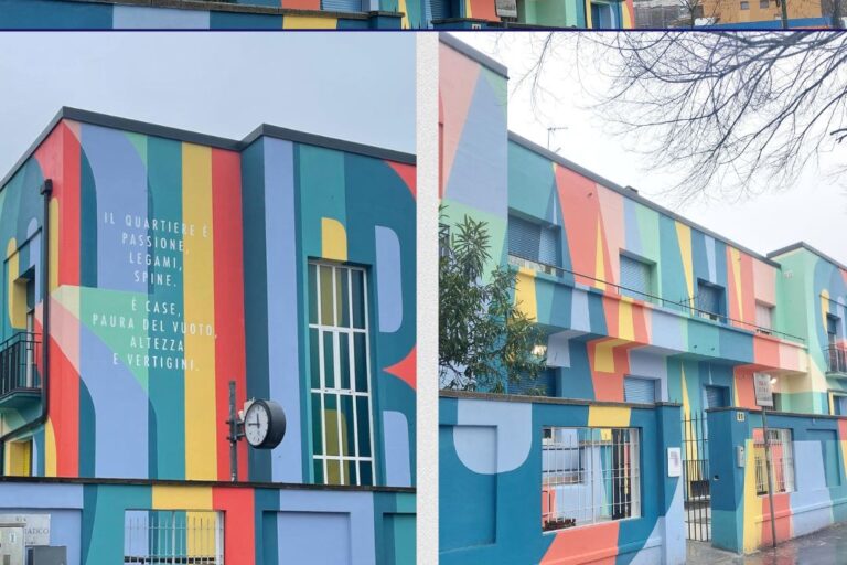 Nuovo murale a San Siro sulla palazzina comunale di piazza Segesta 11