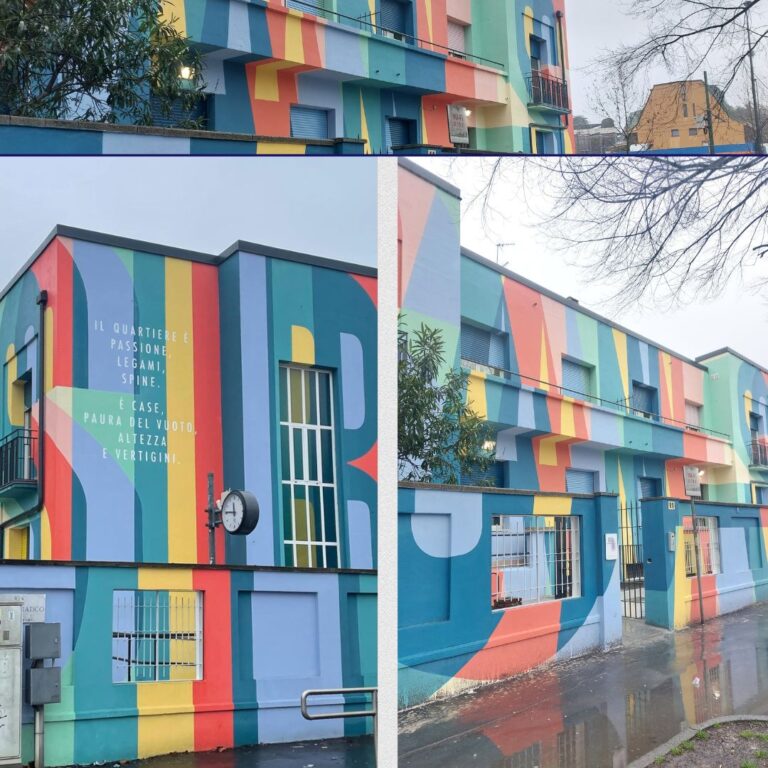 Nuovo murale a San Siro sulla palazzina comunale di piazza Segesta 11