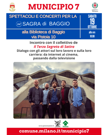 Locandina Spettacoli alla Sagra di Baggio 2024