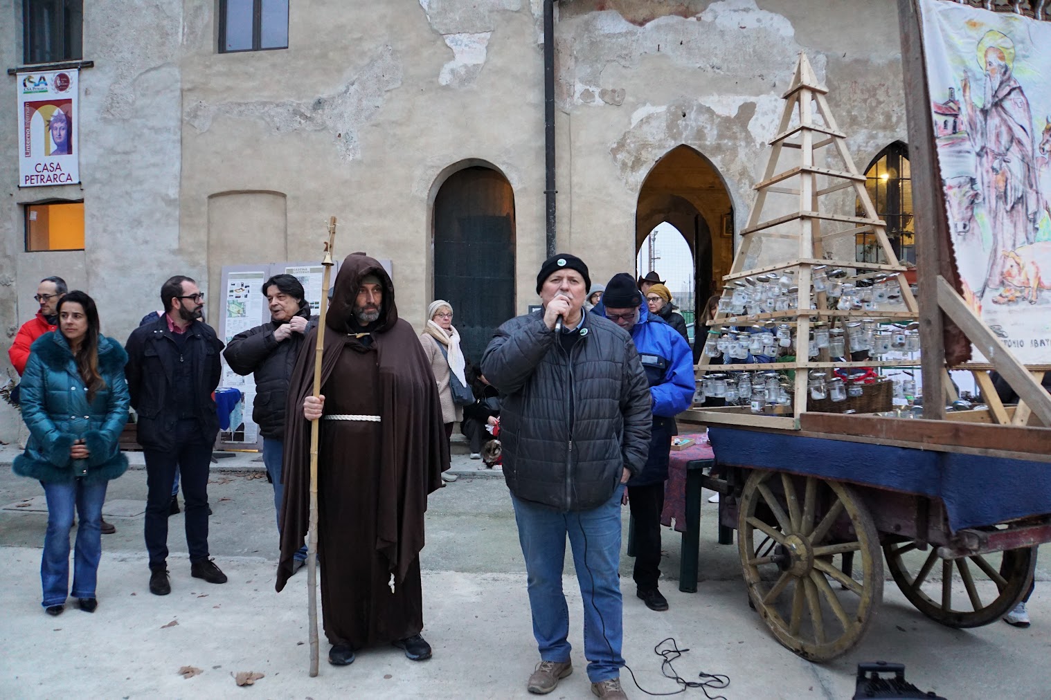Festa di Sant'Antonio a Cascina Linterno, 18-1-2025, Gianni Bianchi e Sant'Antonio