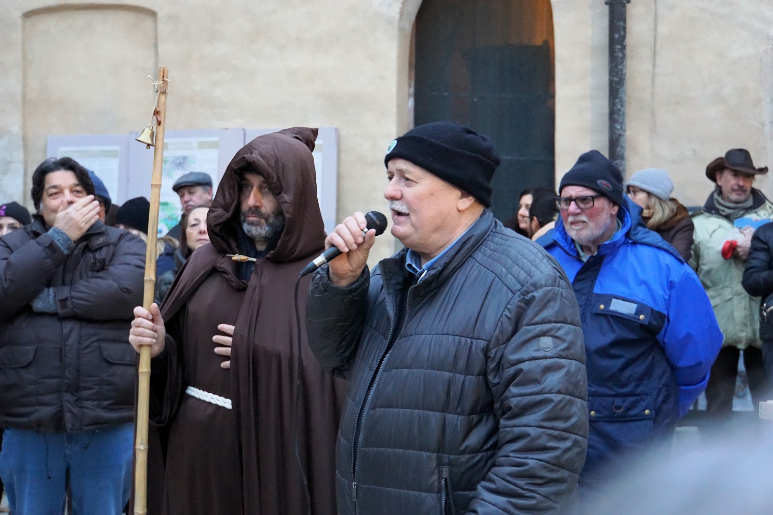Festa di Sant'Antonio a Cascina Linterno, 18-1-2025, Gianni Bianchi e Sant'Antonio