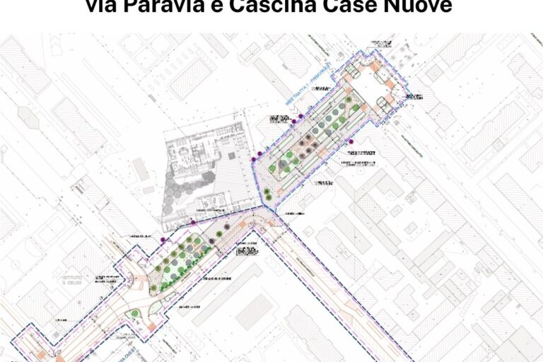 Riqualificazione sedimi stradali via Paravia - Cascina Case Nuove