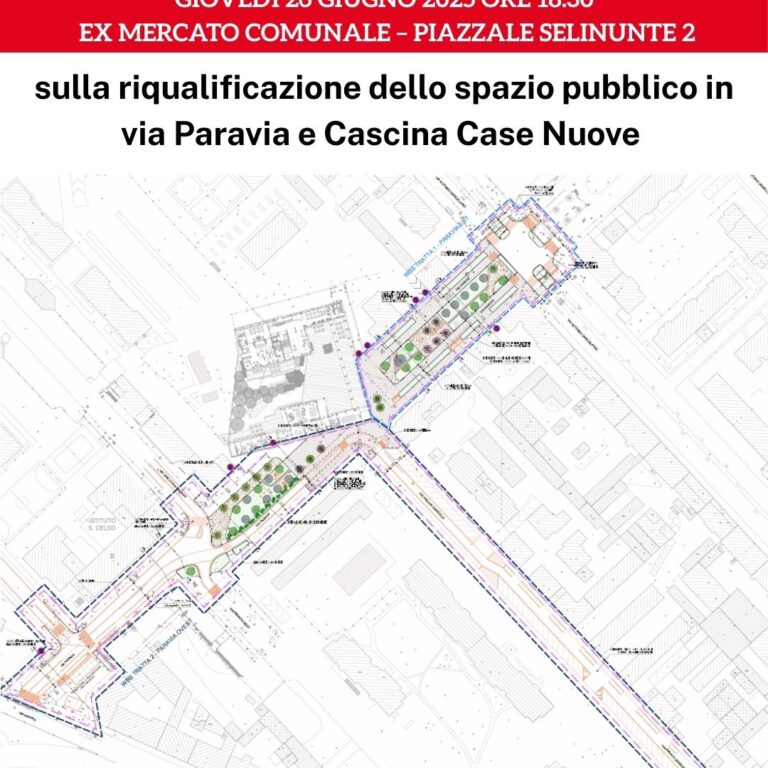 Riqualificazione sedimi stradali via Paravia - Cascina Case Nuove