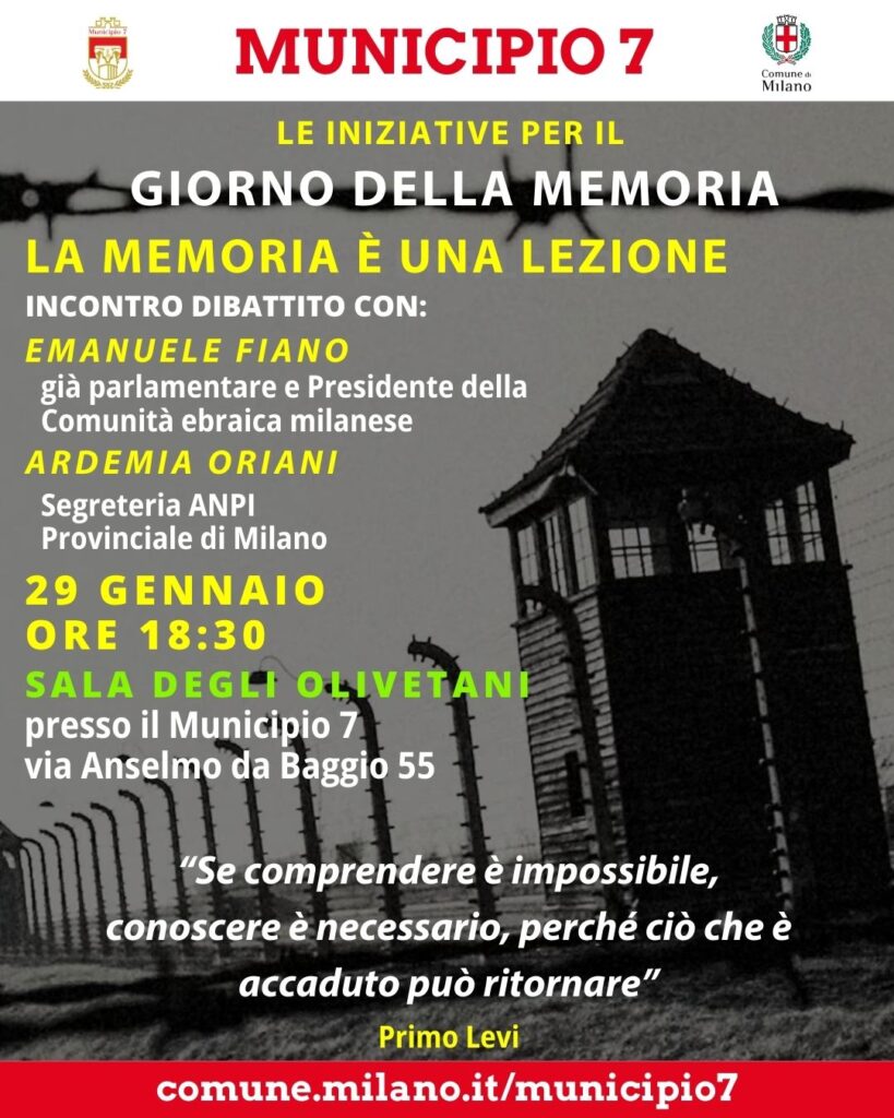 Locandina Giorno della Memoria