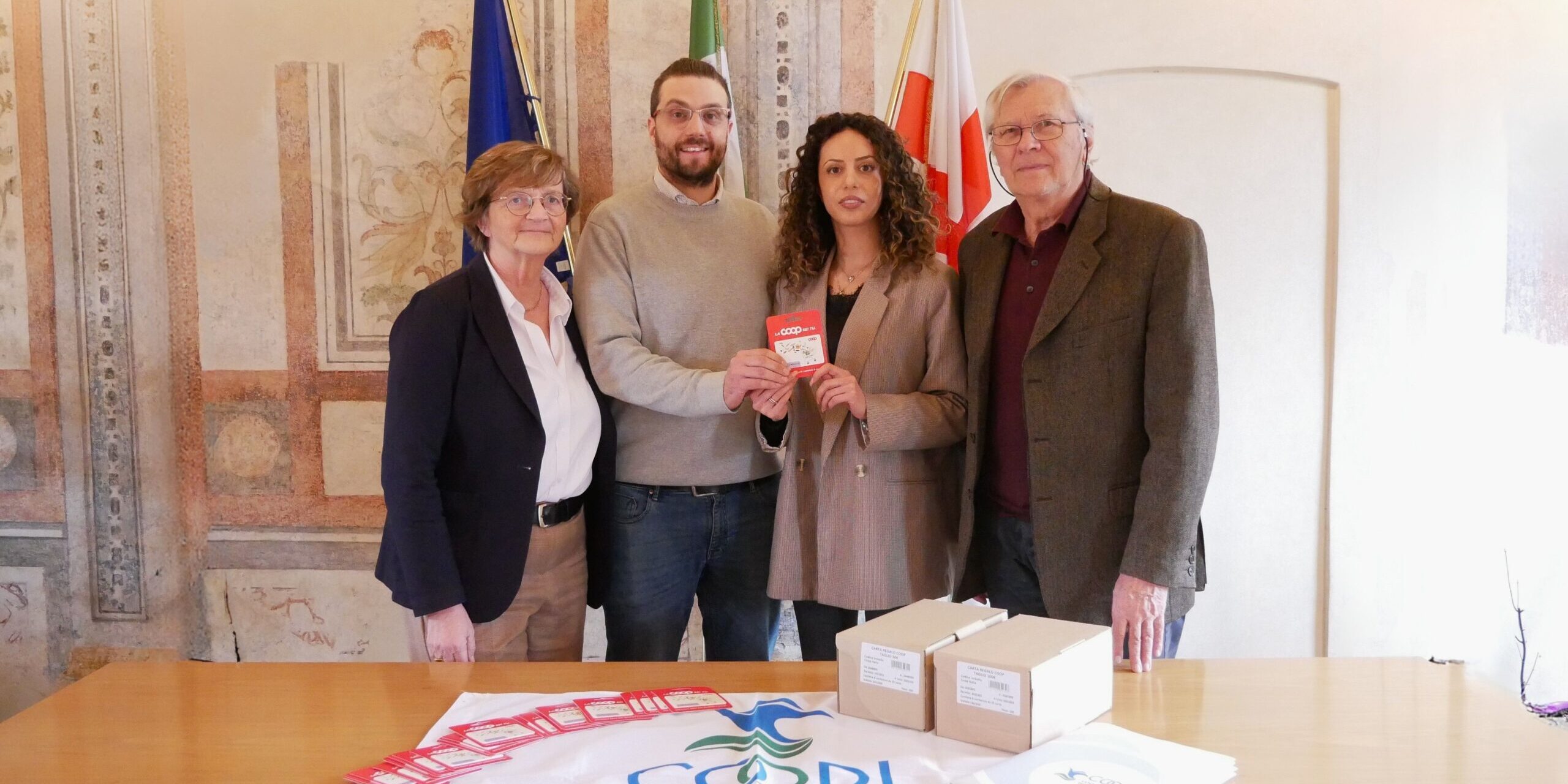 Progetto senza titolo – 1 Destinati alle famiglie in difficoltà i buoni spesa Coopi
