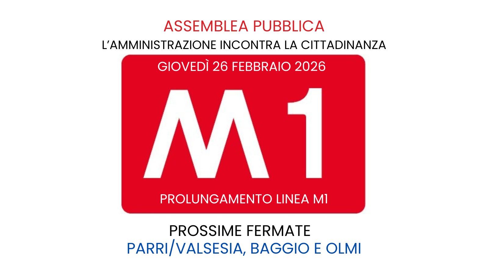 m1 Prolungamento linea M1
